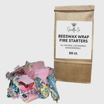 Beeswax Wrap Fire Starters