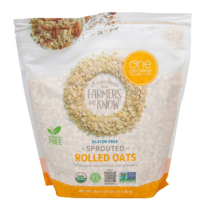 Sprouted Rolled Oats GF - One Degree Oats